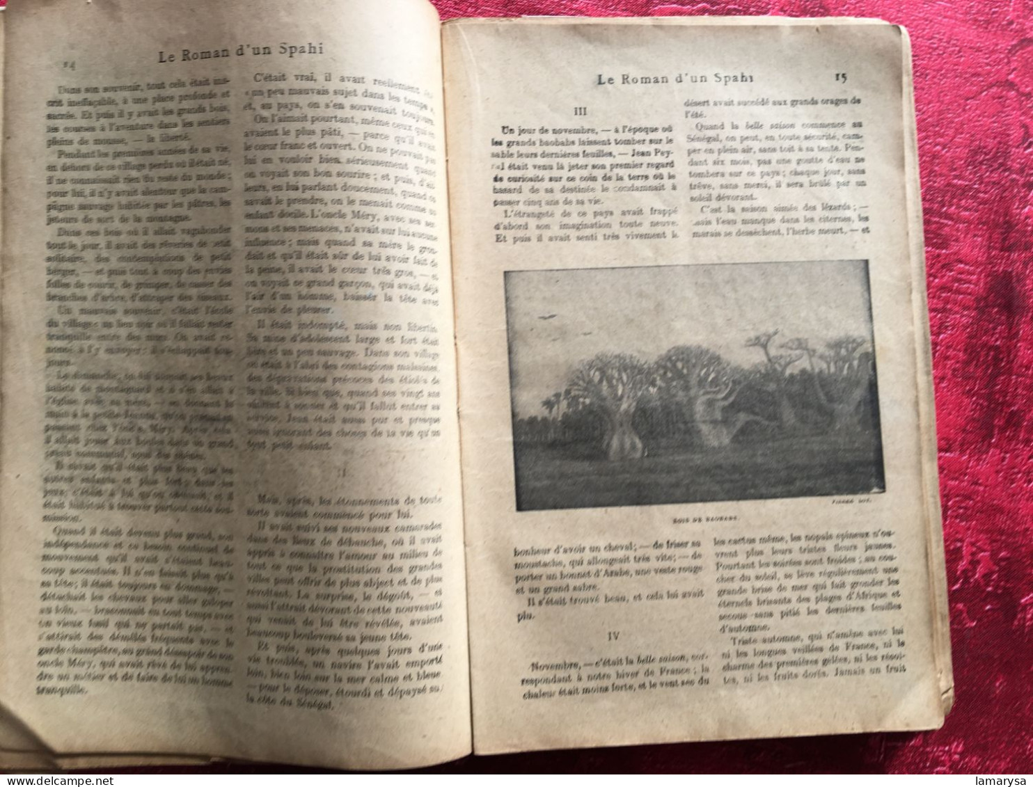 Le Roman d'un Spahi :Pierre Loti Livre Français Romans Aventures-illustrations Loti & M. Mahu,Calmann-Lévy, 1910 Paris,