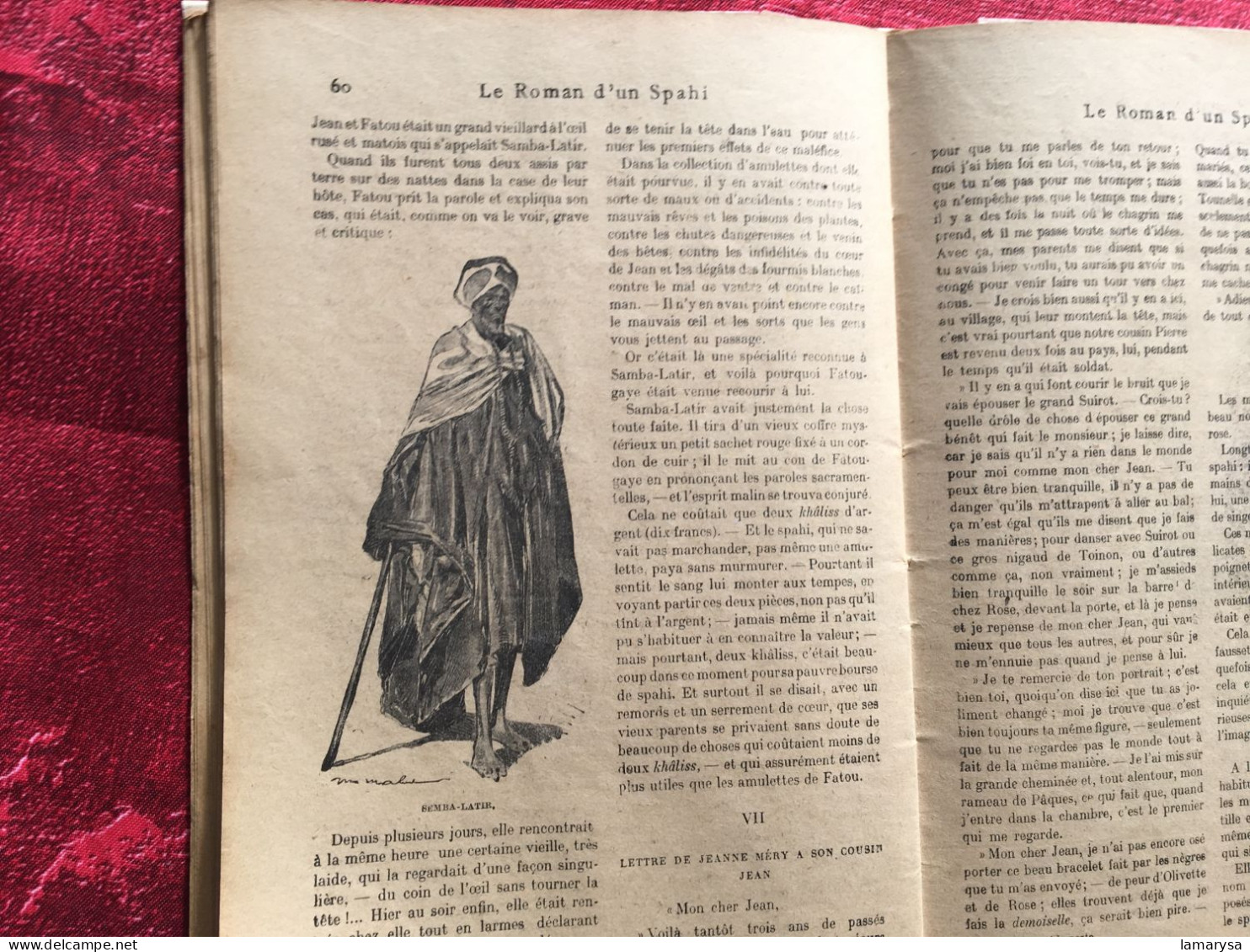 Le Roman d'un Spahi :Pierre Loti Livre Français Romans Aventures-illustrations Loti & M. Mahu,Calmann-Lévy, 1910 Paris,