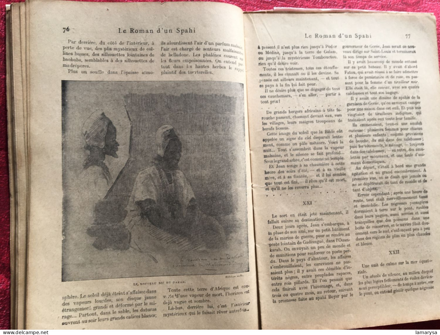 Le Roman d'un Spahi :Pierre Loti Livre Français Romans Aventures-illustrations Loti & M. Mahu,Calmann-Lévy, 1910 Paris,