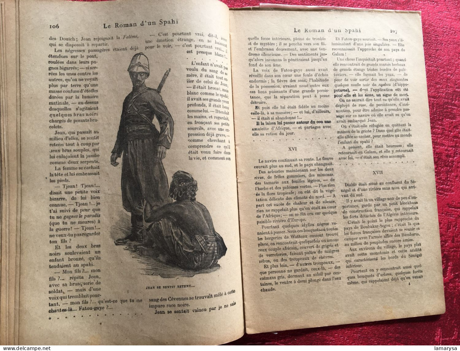 Le Roman d'un Spahi :Pierre Loti Livre Français Romans Aventures-illustrations Loti & M. Mahu,Calmann-Lévy, 1910 Paris,