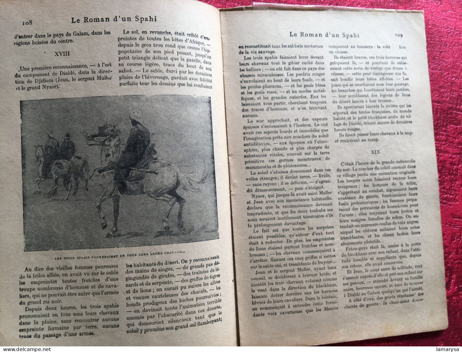 Le Roman d'un Spahi :Pierre Loti Livre Français Romans Aventures-illustrations Loti & M. Mahu,Calmann-Lévy, 1910 Paris,