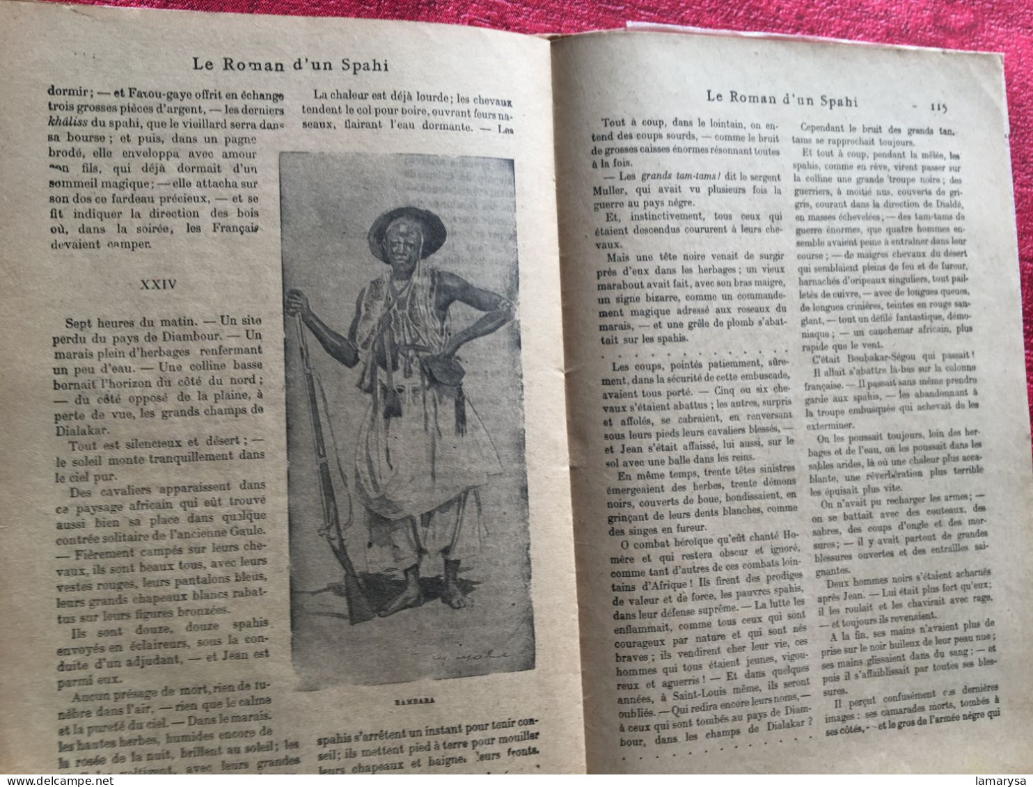 Le Roman d'un Spahi :Pierre Loti Livre Français Romans Aventures-illustrations Loti & M. Mahu,Calmann-Lévy, 1910 Paris,