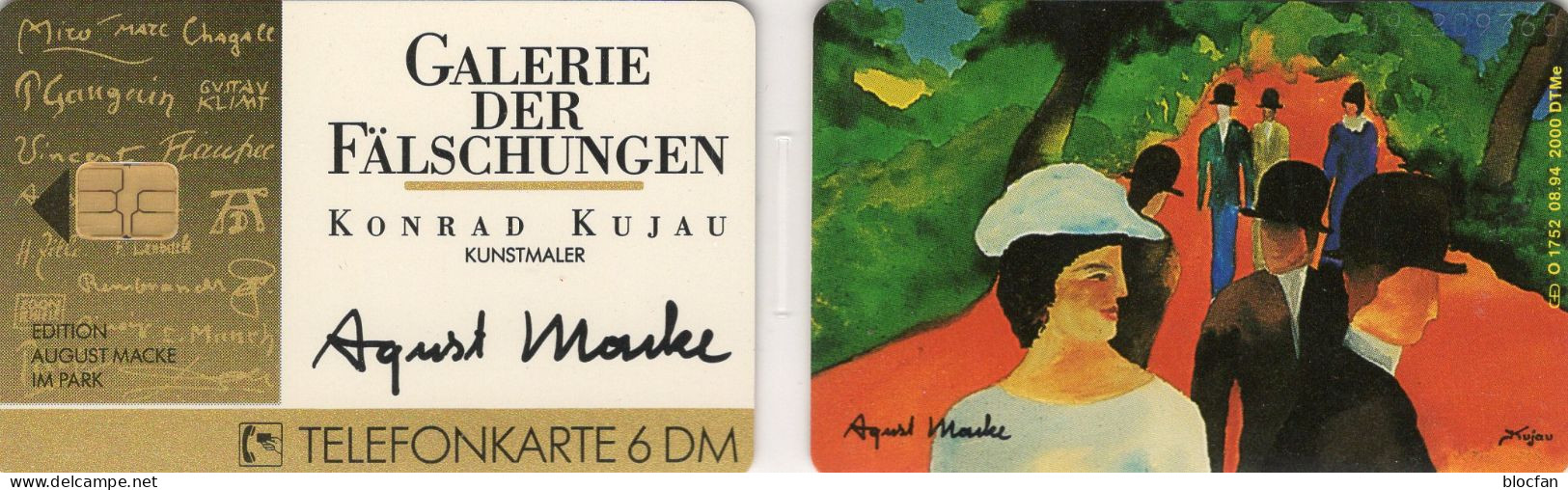 Gemälde TK O 1752/1994 ** 30€ 2.000 Expl. Kunst Des Kujau Fälschung Von Maler Macke TC Art Painting Phonecard Of Germany - Culture