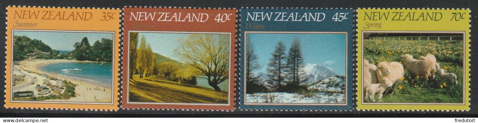 NOUVELLE ZELANDE - N°815/8 ** (1982) Saisons - Unused Stamps