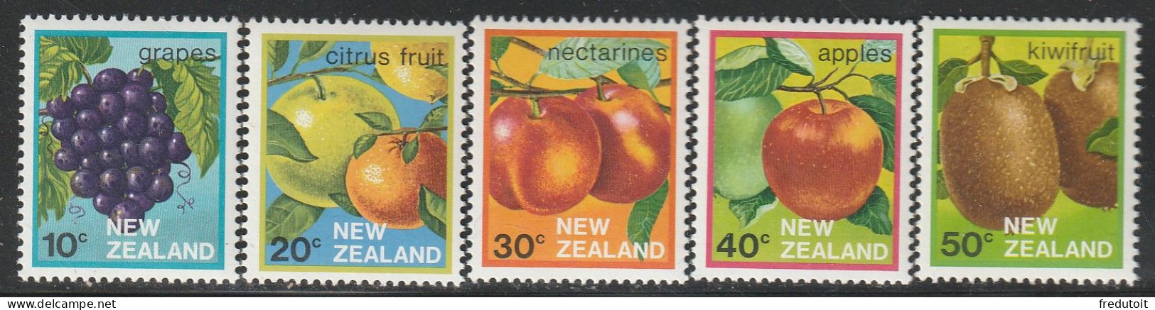 NOUVELLE ZELANDE - N°854/8 ** (1983) Fruits - Unused Stamps