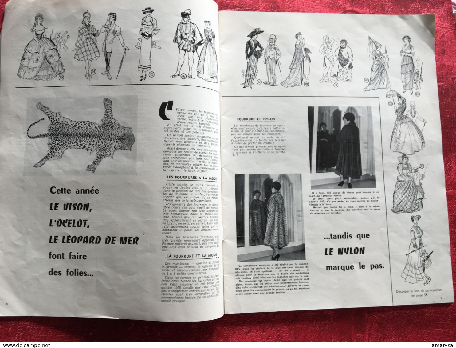 Marseille Magazine Revue En Français Spécial Mode Hiver 1953/54 Livre Coiffure-modèles-Biosthetique-Haute Couture - Moda