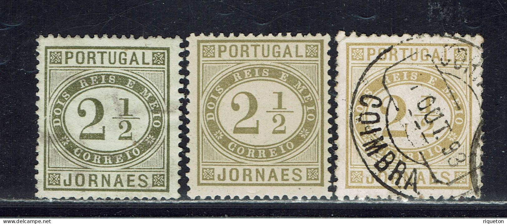 Portugal. 1876. N° 50 Et 50 B Neufs + 50 A Oblitéré. - Nuevos