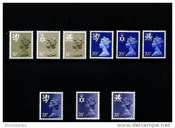 GREAT BRITAIN - 1983 REGIONAL SET (16+20½+28)  MINT NH - Non Classificati