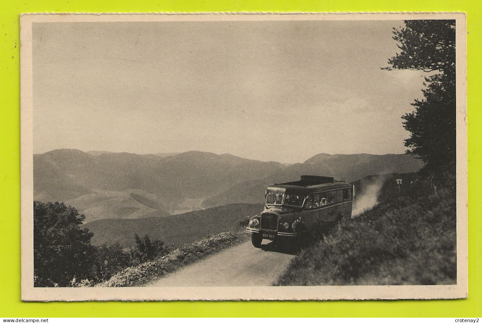 68 MARKSTEIN Grand Ballon Vers Cernay N°102 B VOIR ZOOM BUS Car Autocar Cabriolet Décapotable Ancien VOIR DOS - Cernay