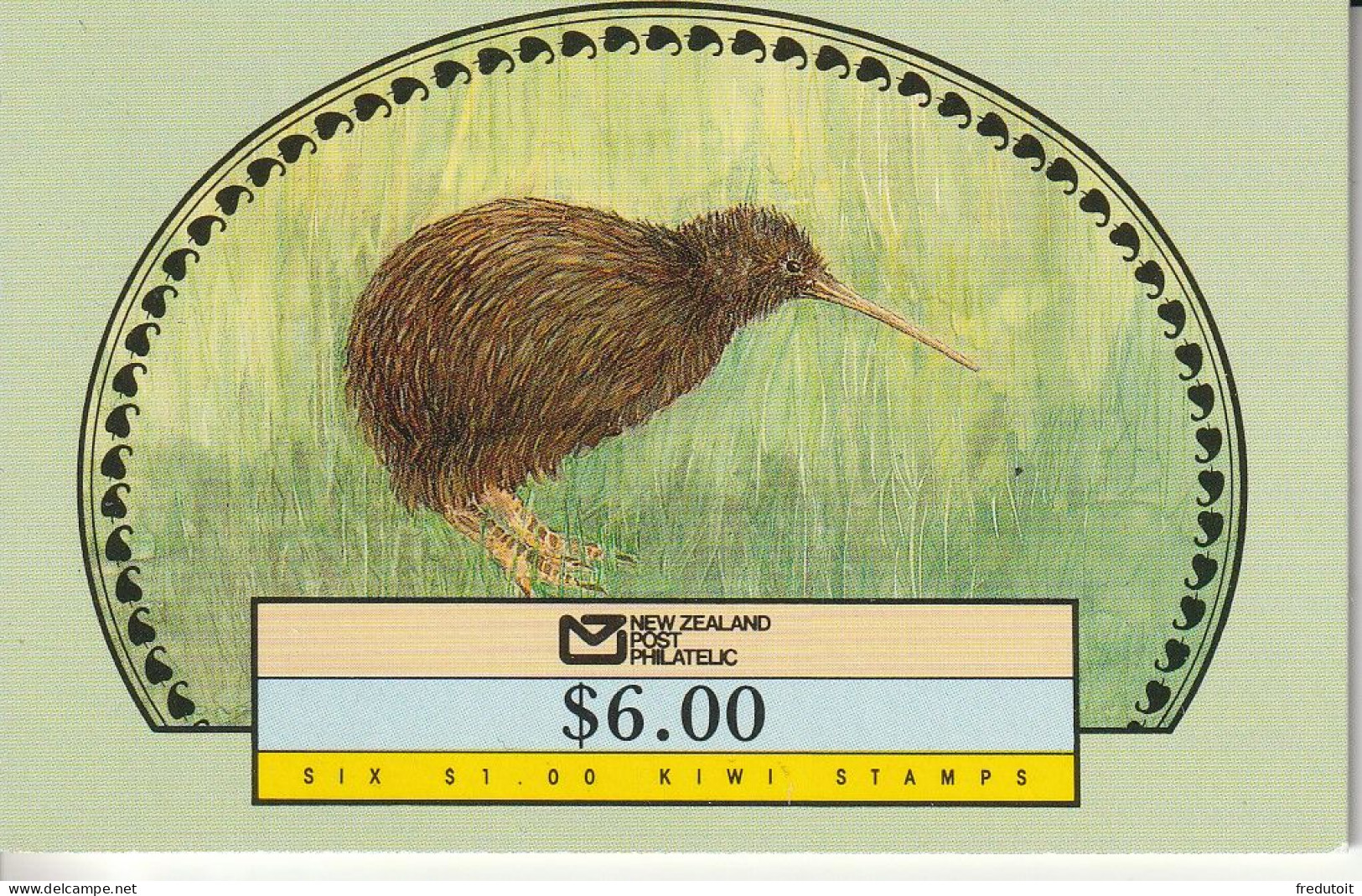 NOUVELLE ZELANDE - CARNET N°1010 ** (1988) Oiseaux : Kiwi - Postzegelboekjes