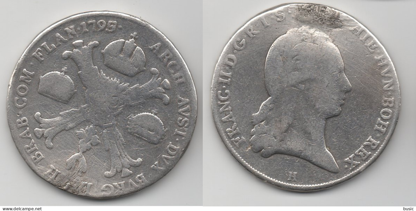 +  ALLEMAGNE   + 1 THALER 1795 H  AUX COURONNES  + FRANCOIS II + - Taler En Doppeltaler