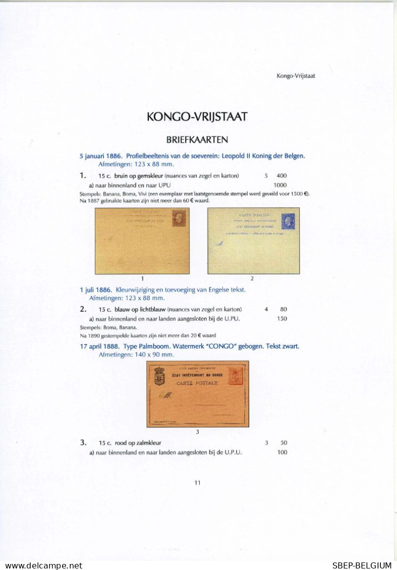 Gloednieuwe Catalogus "De Postwaardestukken Van Kongo En Van Ruanda-Urundi", Uitgave 2021. - Belgique