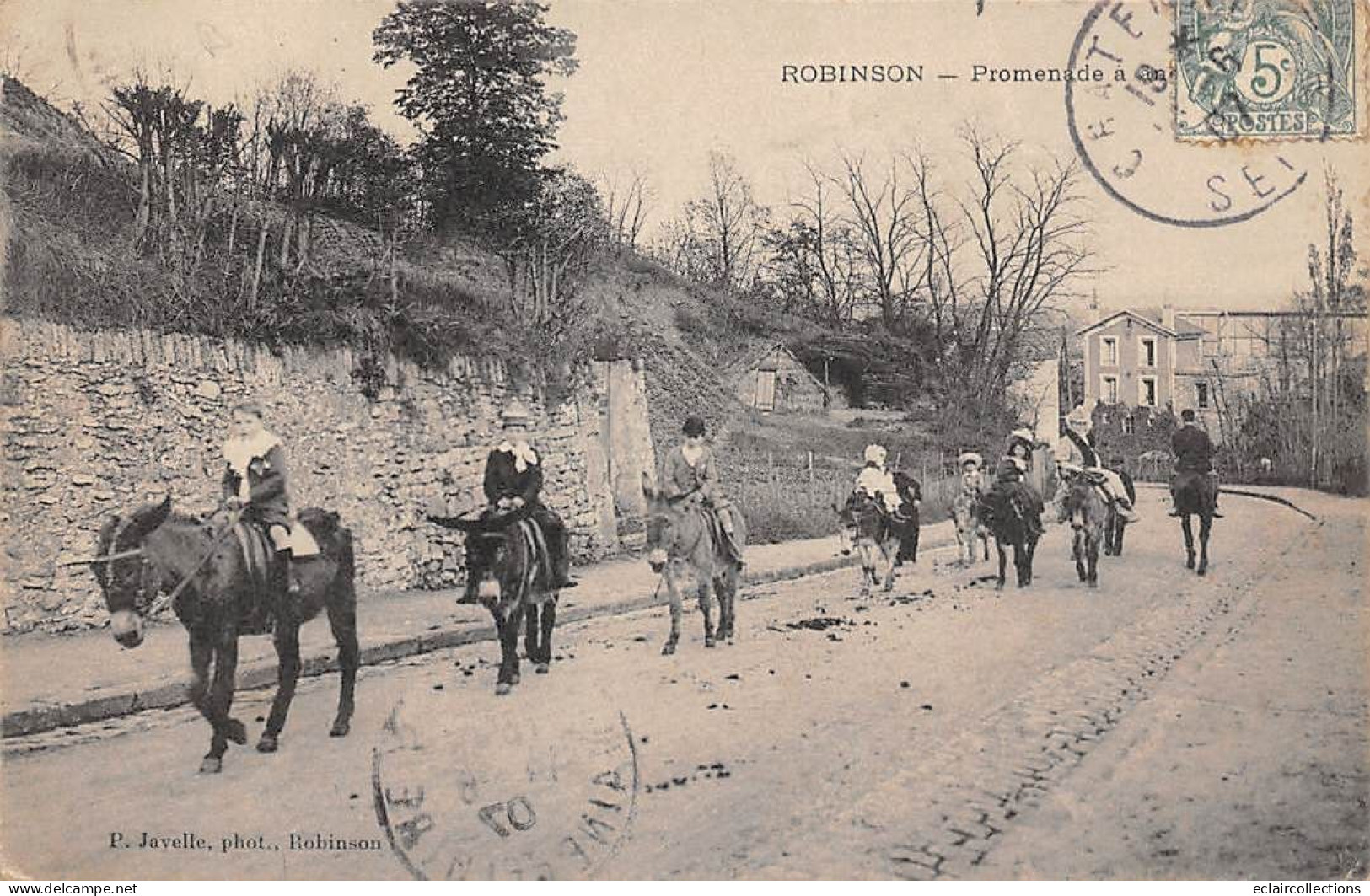 Le Plessis Robinson       92          Promenade à âne   - 2 -     (voir Scan) - Le Plessis Robinson