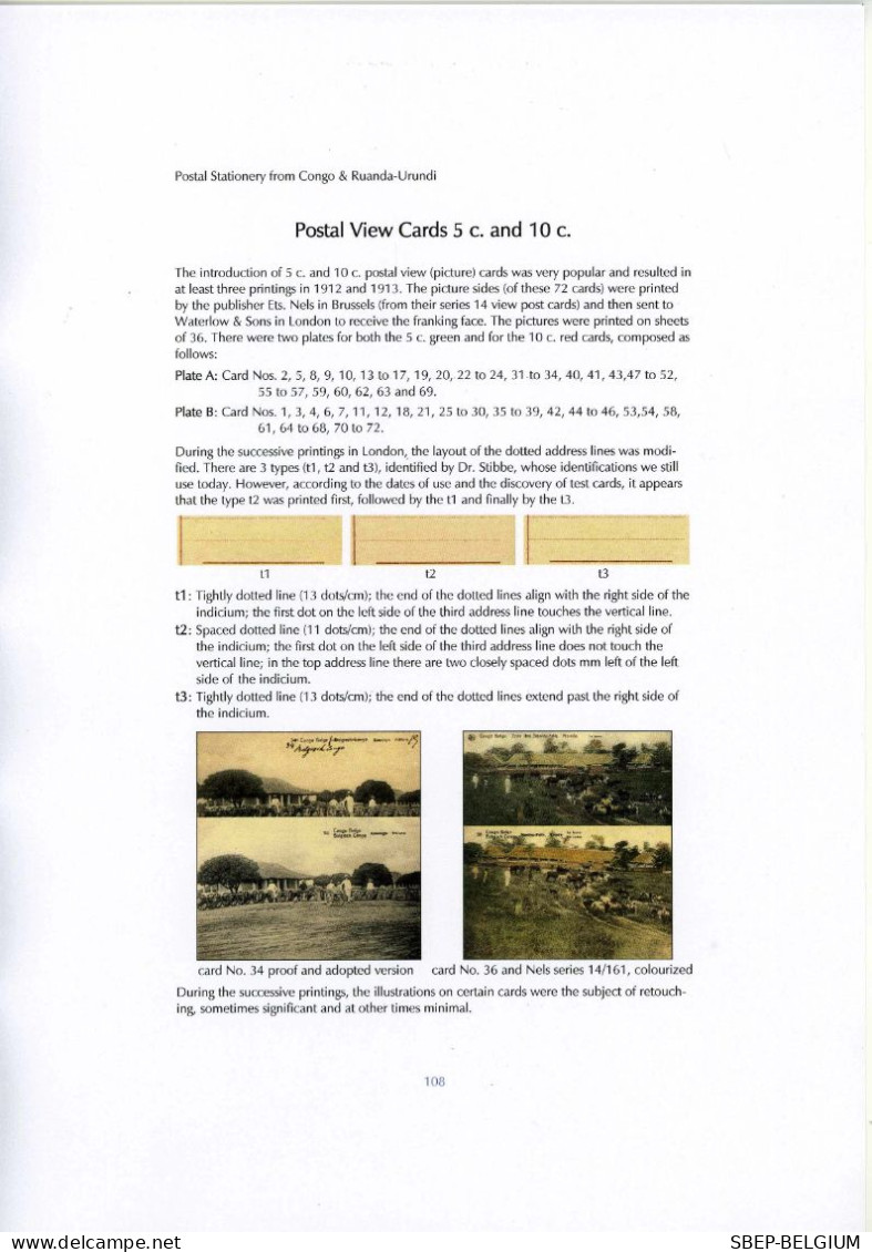 Brand new catalog  "The Postal Stationery from Congo and Ruanda-Urundi", ed. 2021.