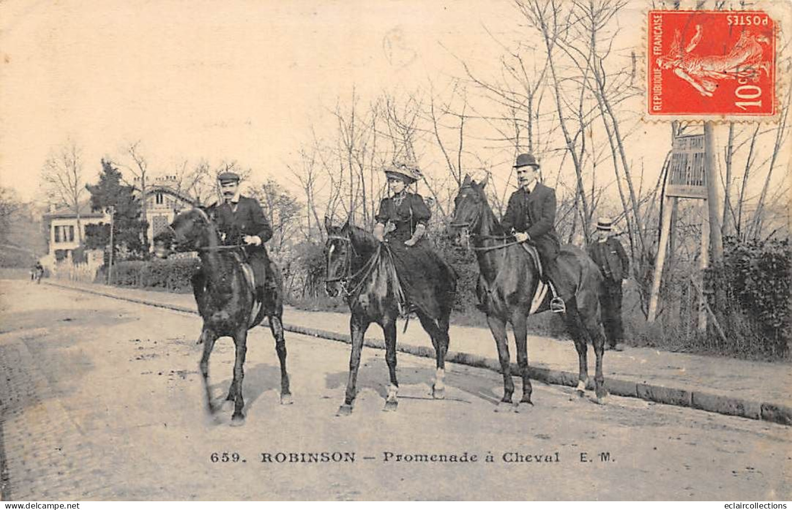 Le Plessis Robinson       92          Promenade à Cheval  N°  659     (voir Scan) - Le Plessis Robinson