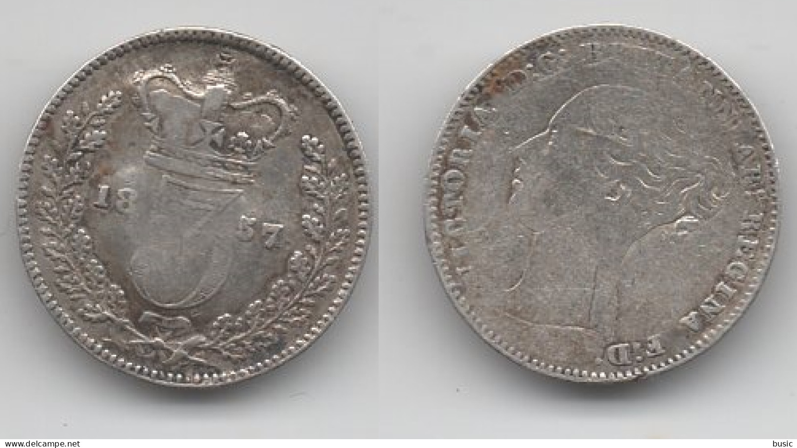 +  GRANDE BRETAGNE   +3 PENCE 1857 + - F. 3 Pence