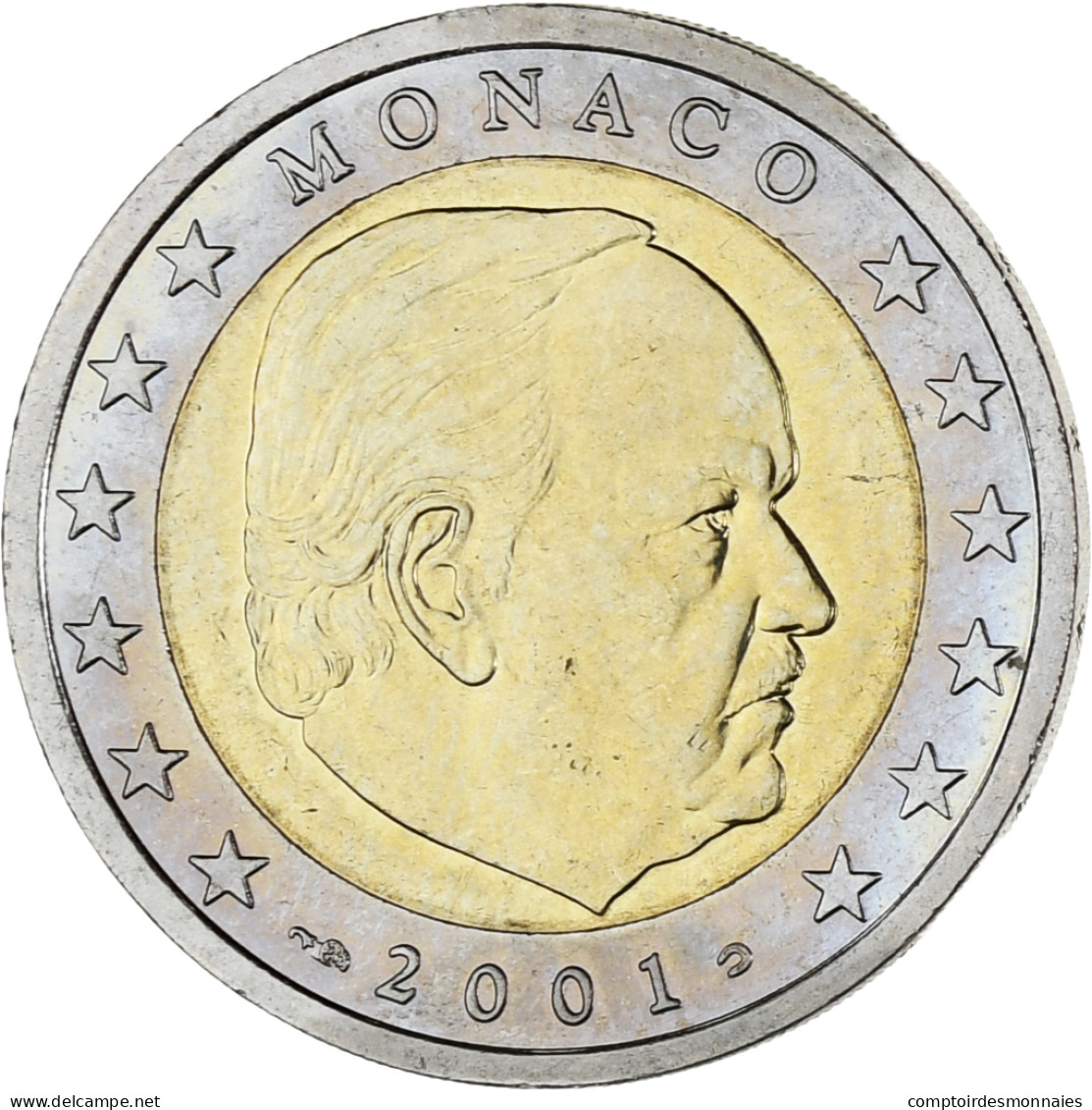 Monaco, Rainier III, 2 Euro, 2001, Paris, SPL, Bimétallique, Gadoury:MC179 - Monaco