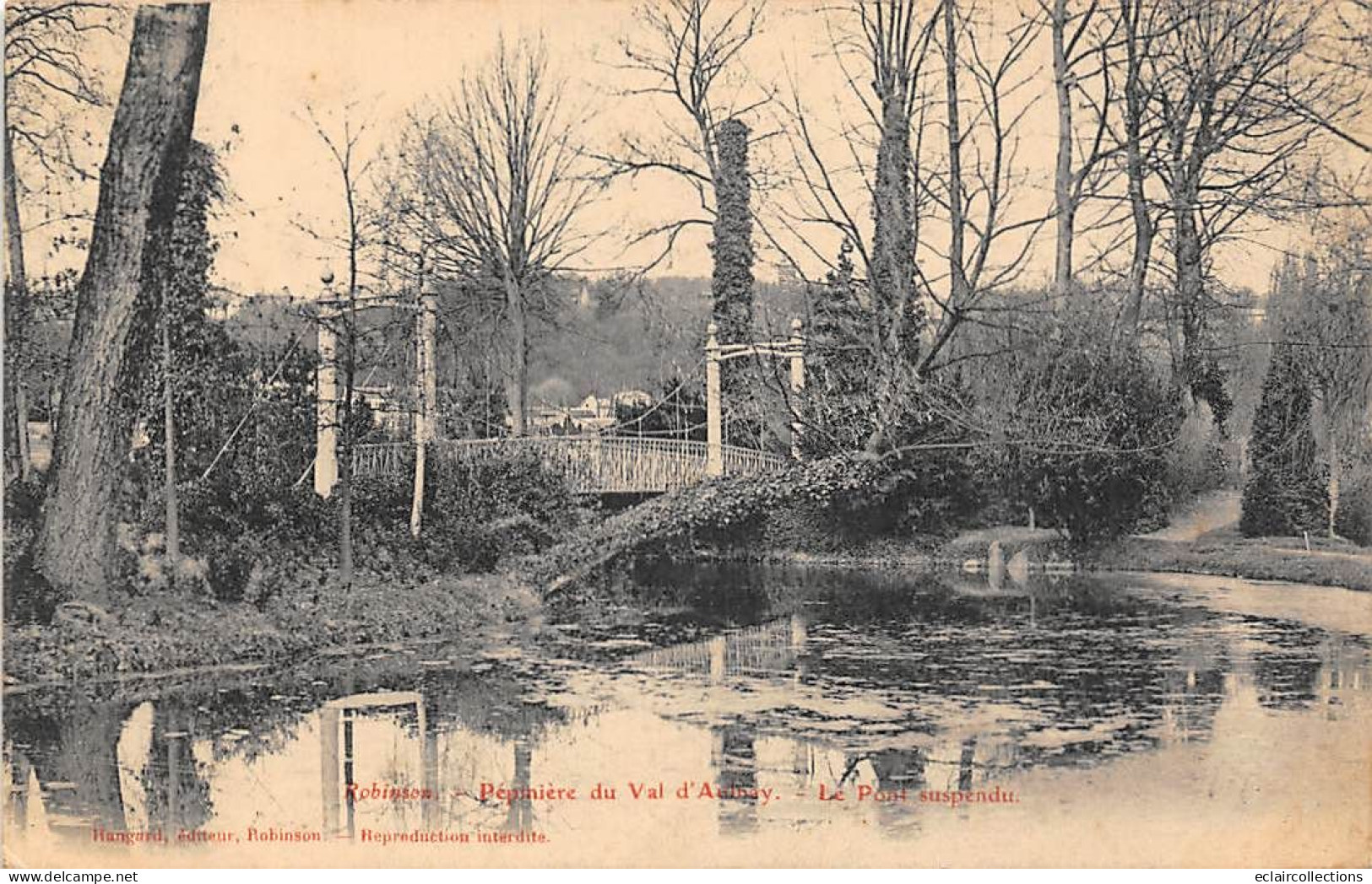 Le Plessis Robinson       92      Pépinière Du Val D'Aulnay. Le Pont Suspendu   (voir Scan) - Le Plessis Robinson