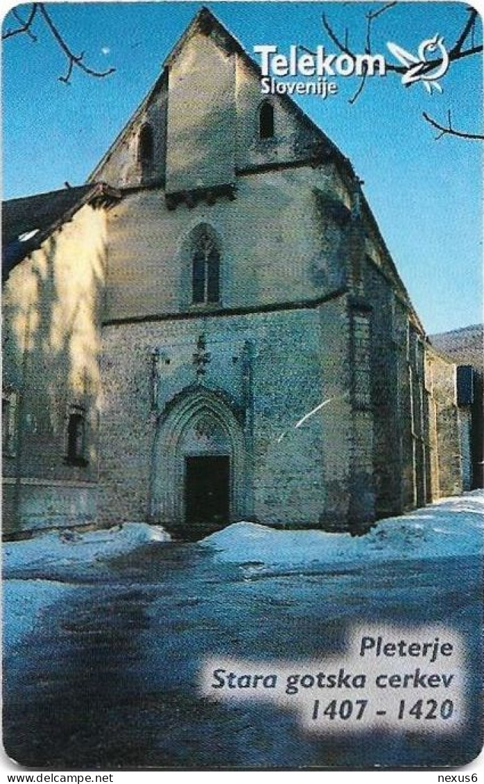 Slovenia - Telekom Slovenije - Churches - Kartuzija Pleterje, Gem5 Black, 08.1999, 100Units, 9.986ex, Used - Slovénie