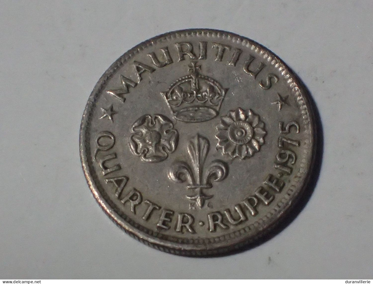 ILE MAURICE - MAURITIUS - ¼ - 1/4 ROUPIE - QUARTER RUPEE 1975 - Elizabeth II - KM 36 - Mauritius