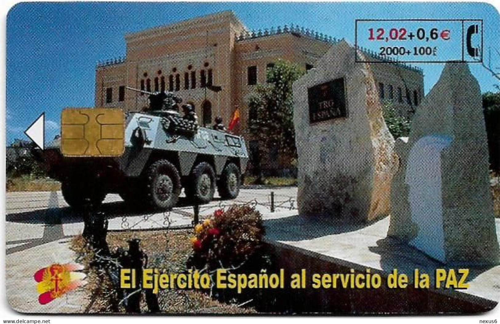 Spain - Telefónica - El Ejercito Espanol En Bosnia - CP-218D - 09.2001, 17.200ex, Used - Commémoratives Publicitaires