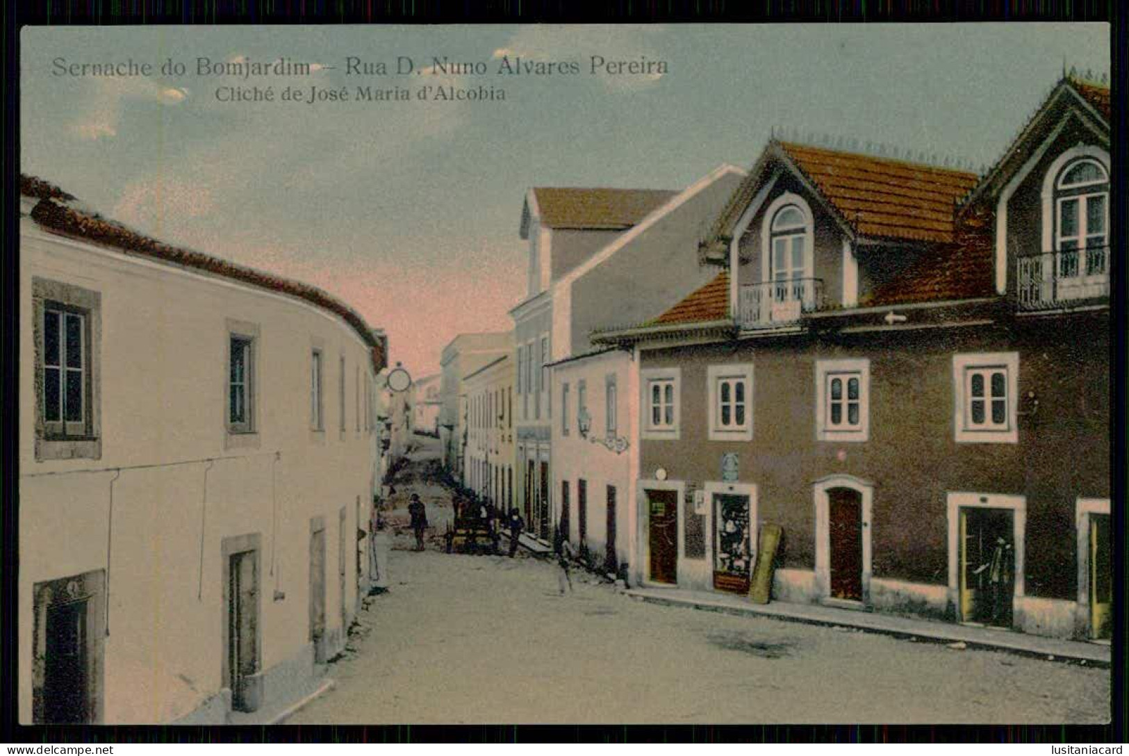 SERTÃ-CERNACHE DO BONJARDIM- Sernache Do Bomjardim -Rua D.Nuno Alvares Pereira(Cl. De José Maria D'Alcobia)carte Postale - Castelo Branco