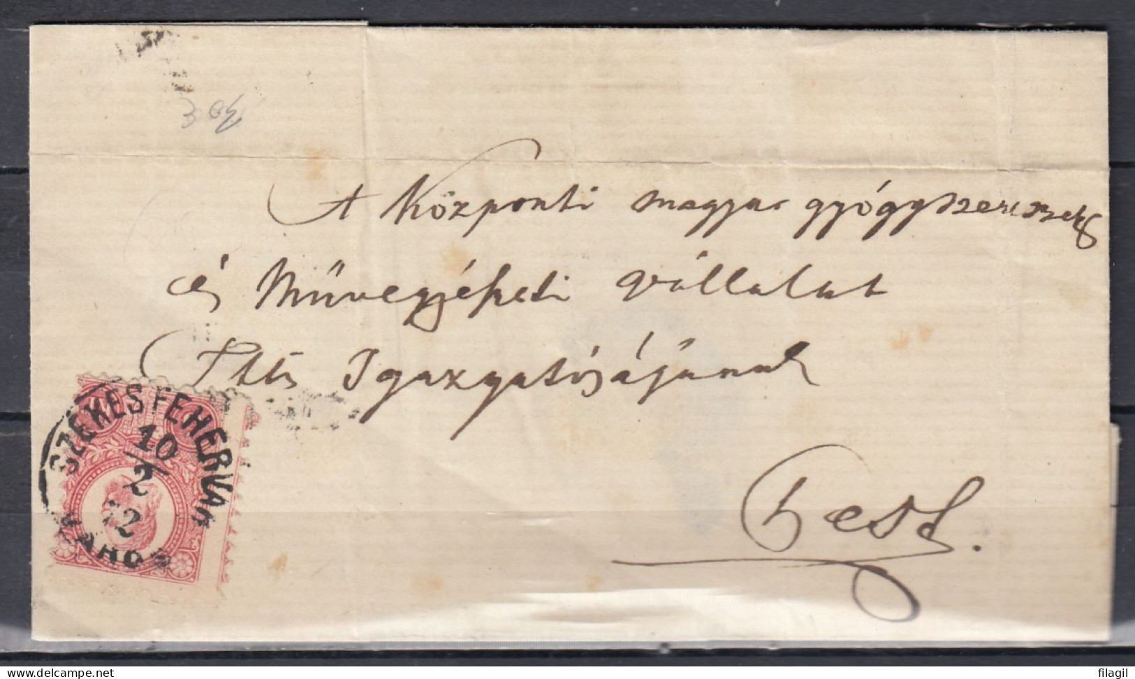 Brief Van Szekesfehervar Varos - Lettres & Documents