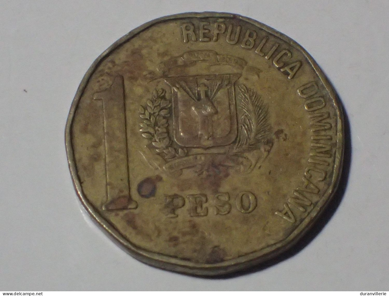 Dominicana 1 Peso 1991 KM# 80.1 Dominican Republic - Dominicaanse Republiek
