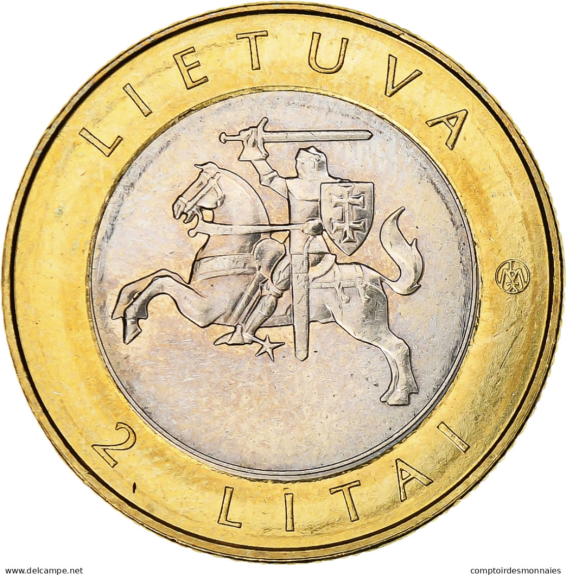 Lituanie, 2 Litai, 2013, Puntukas, Bimétallique, SPL, KM:112 - Lituanie