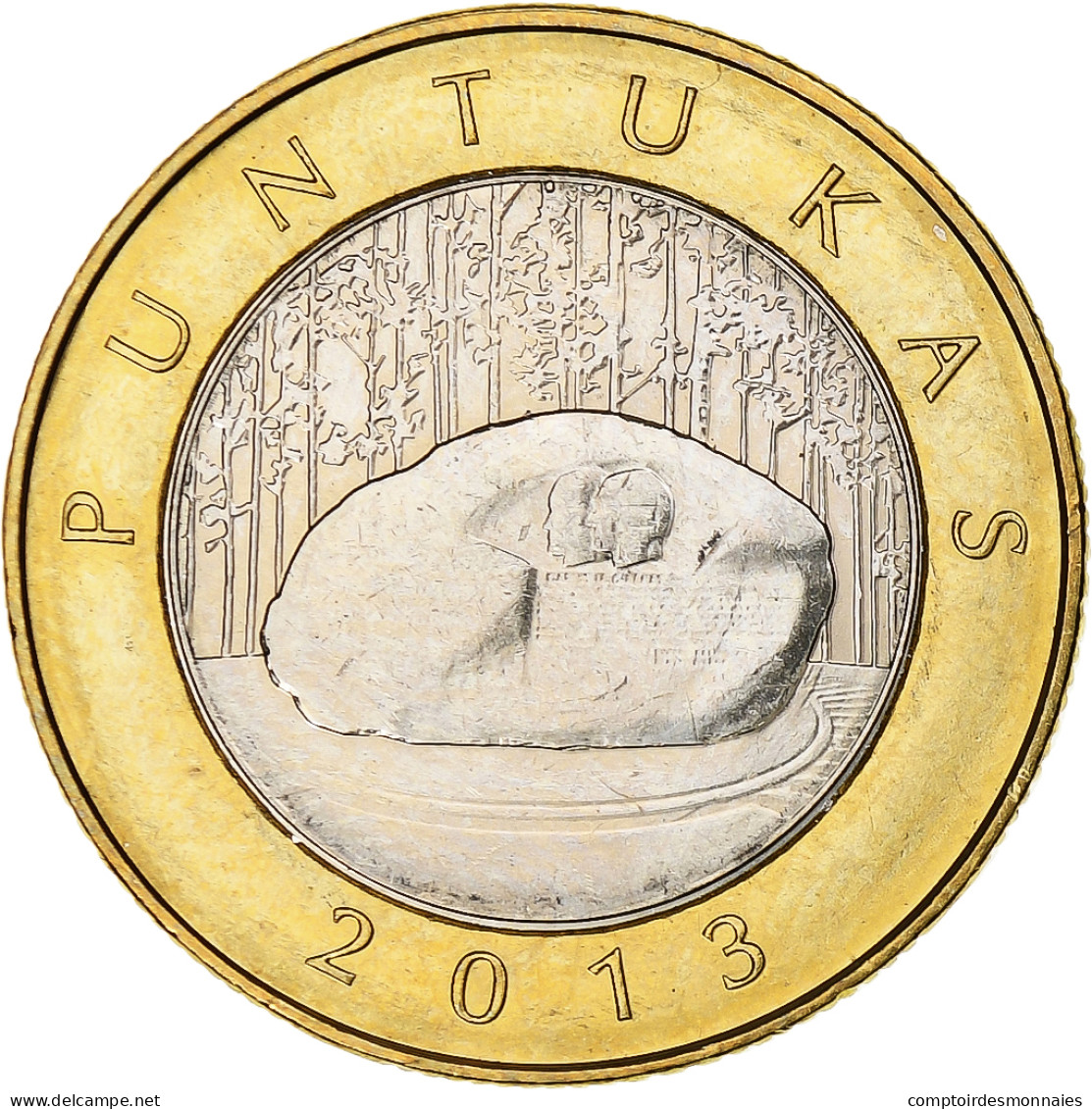 Lituanie, 2 Litai, 2013, Puntukas, Bimétallique, SPL, KM:112 - Lituanie