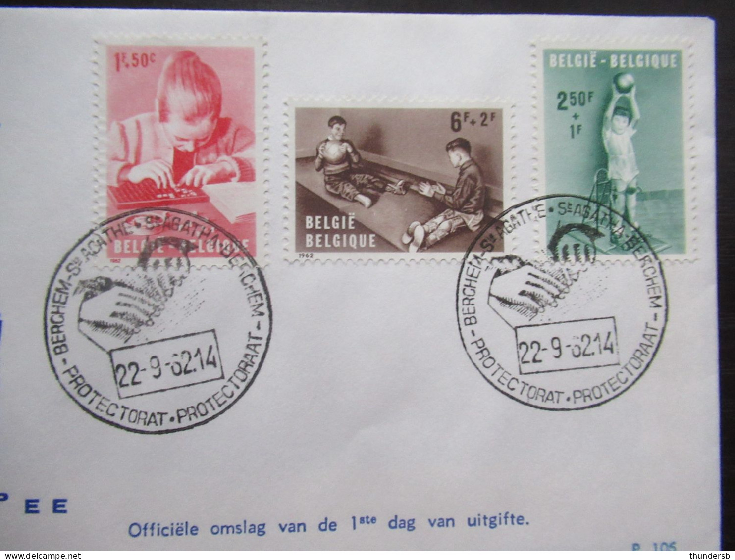 FDC 1225/30 'Het Gehandicapte Kind' - 1961-1970