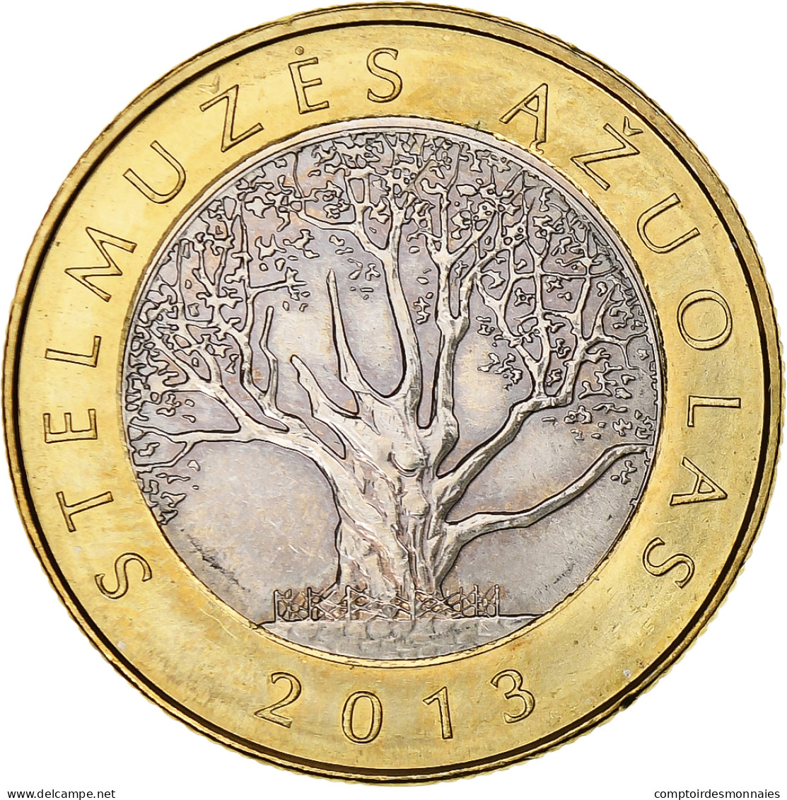 Lituanie, 2 Litai, 2013, Chêne De Stelmužė, Bimétallique, SPL, KM:112 - Lithuania