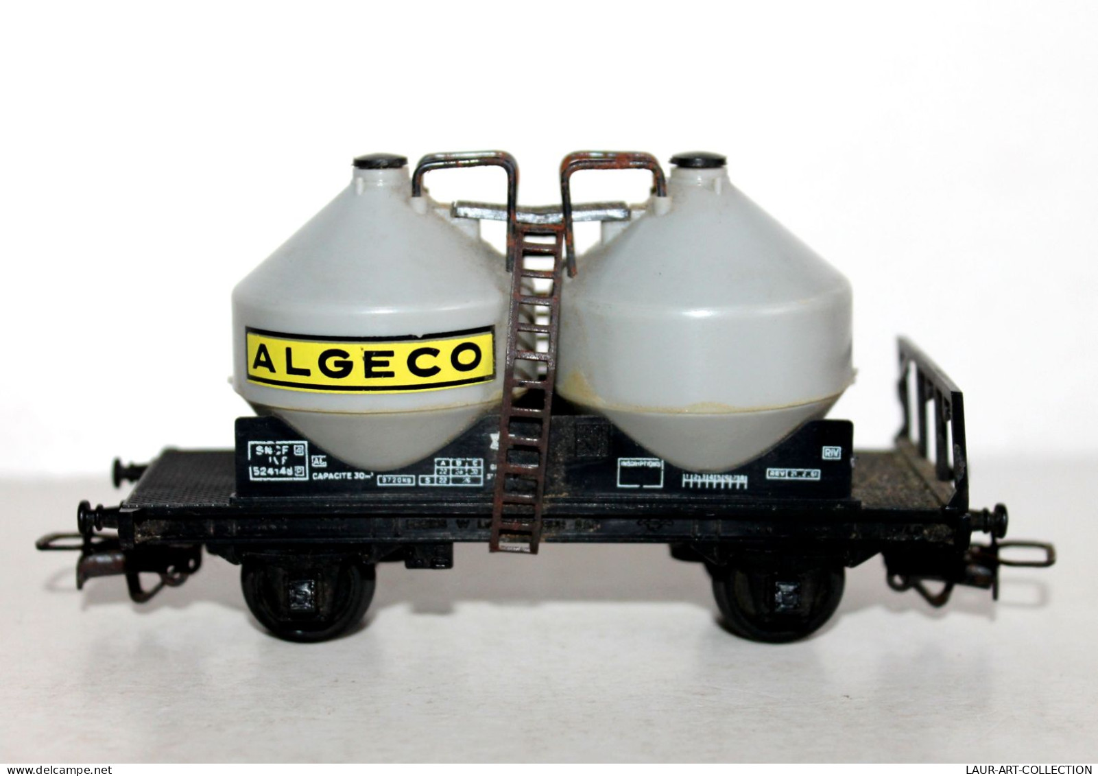 JOUEF HO - WAGON SILOS ALGECO, TRANSPORT DE CIMENT, SNCF IVf 524148, TRAIN FERRO - MODELE FERROVIAIRE (2105.243) - Goederenwagons