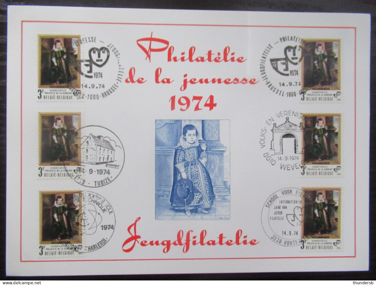 1724 'Jeugdfilatelie' Met Alle Eerstedagafstempelingen - Commemorative Documents