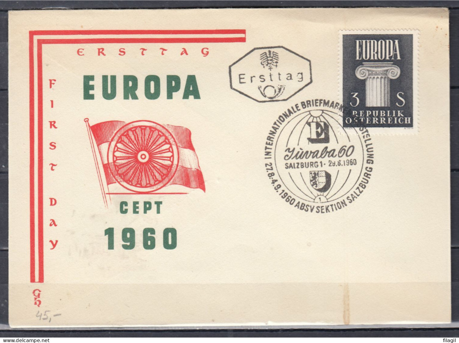 Brief Van Internationale Briefmarken Sektion Salzburg - 1960