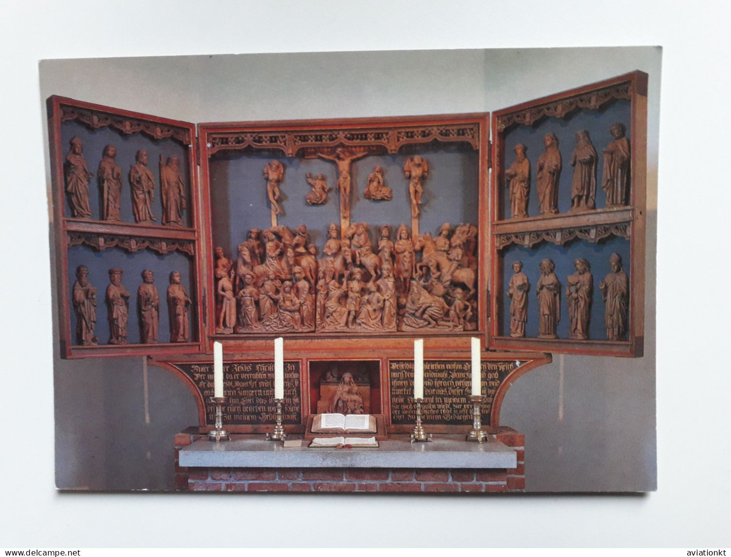 St. Vinzenz - Kirche, Nordstrand - Odenbüll Schnitzaltar - Nordfriesland