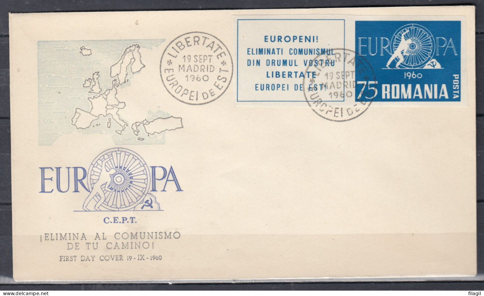 Brief Van Libertate Europei De Est - 1960