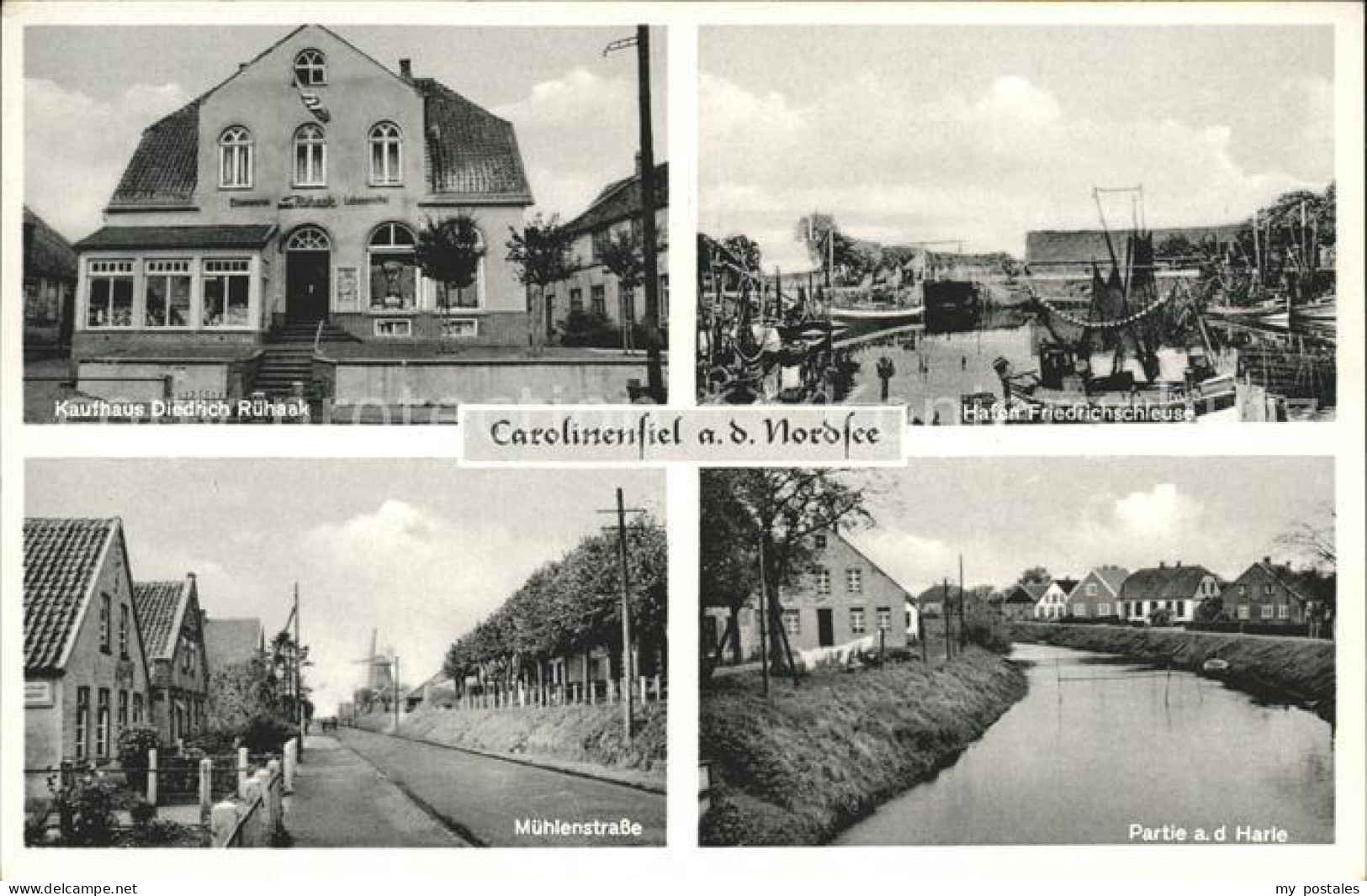 41586957 Carolinensiel Ostfriesland Kaufhaus Hafen Friedrichschleuse Muehlenstra - Wittmund