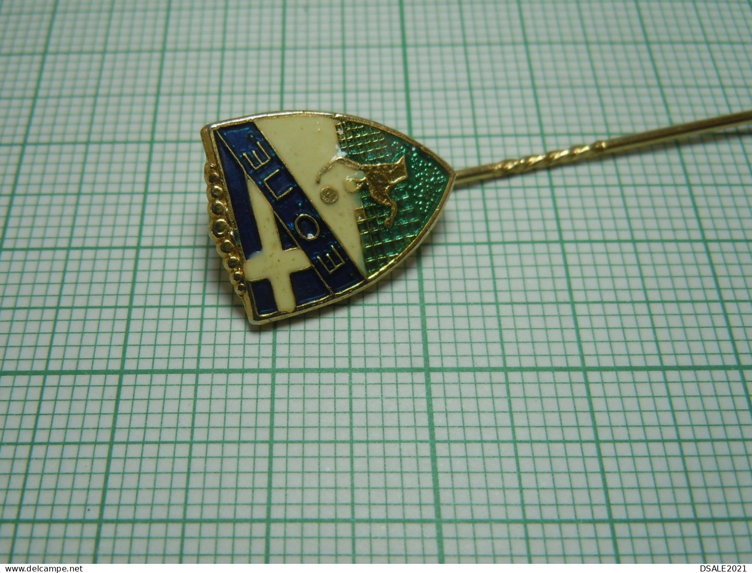 Greece Hellenic Volleyball Federation Ε.Ο.ΠΕ, Vintage Pin Badge, Abzeichen (ds1180) - Voleibol