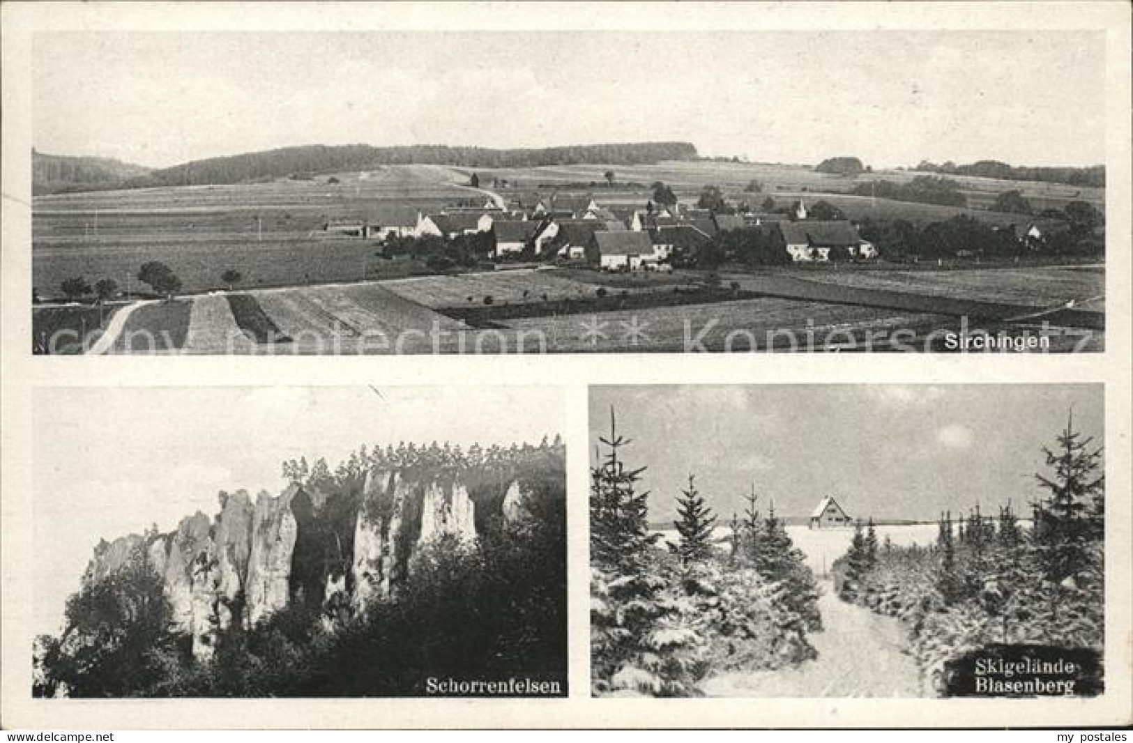 41586659 Sirchingen Gesamtansicht Schorrenfelsen Skigelaende Blasenberg Bad Urac - Bad Urach