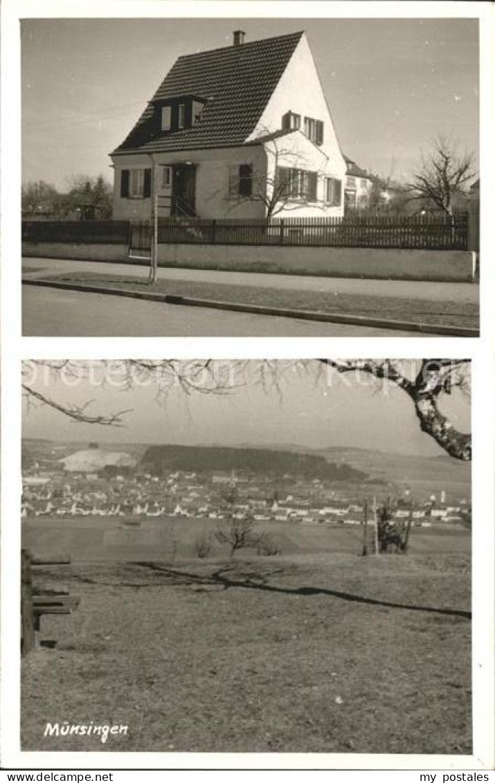 41586639 Muensingen Wohnhaus Panorama Schwaebisch Alb Muensingen - Münsingen