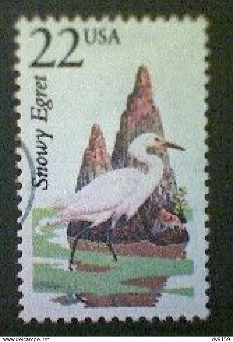 United States, Scott #2321, Used(o), 1987, Snowy Egret, 22¢, Multicolored - Used Stamps