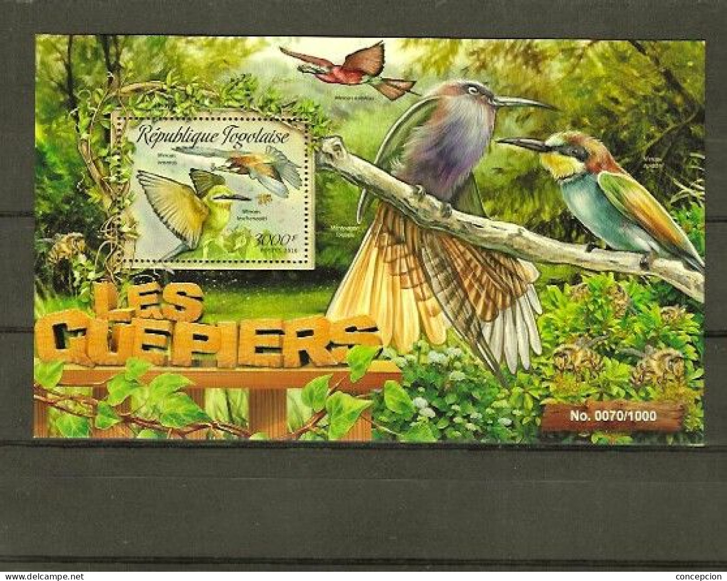 TOGOLAISE Nº 4998 AL 5001 Y HB 1112 - Colibris