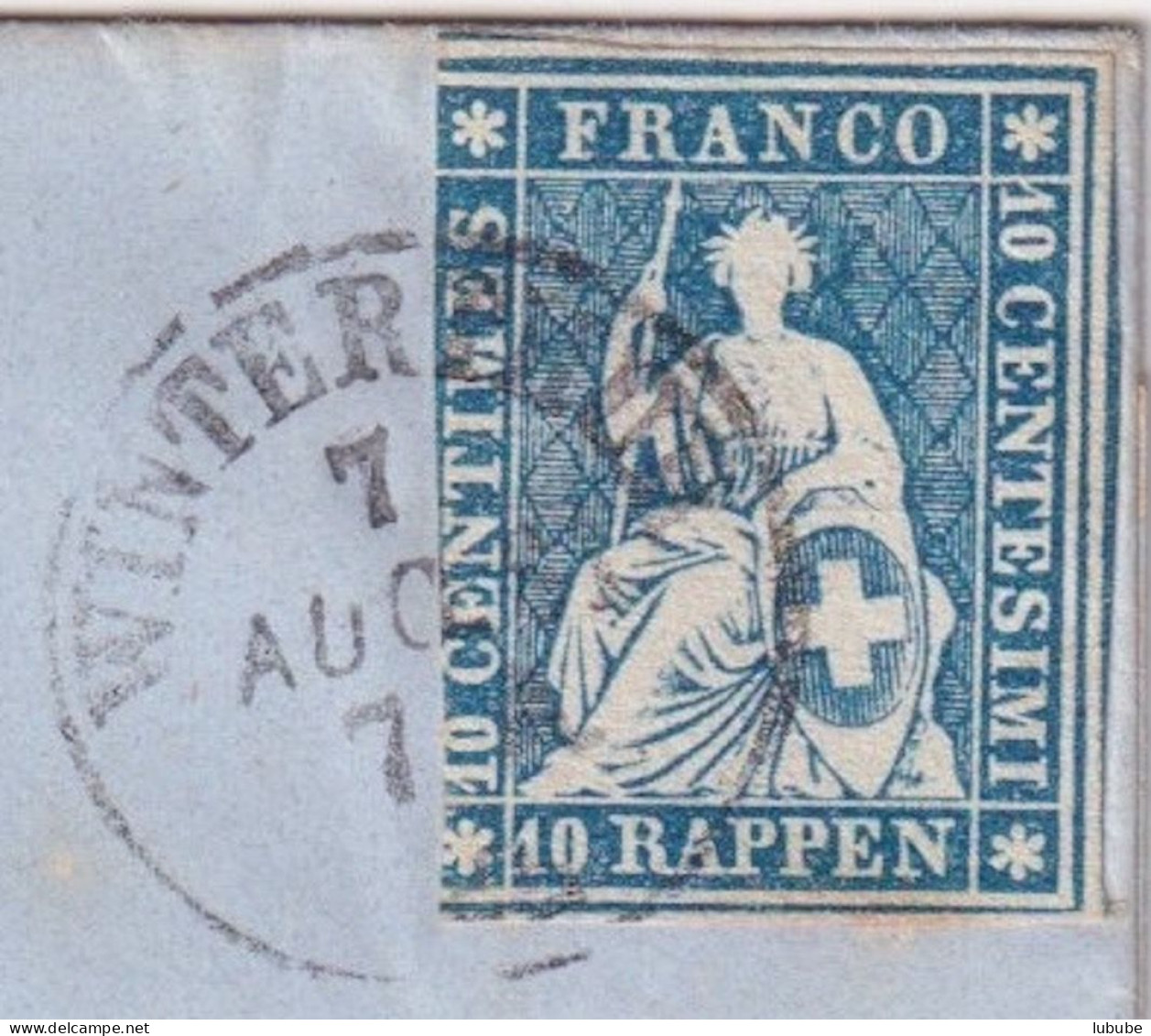 Strubel Brief  Winterthur - Gyrenbad Bei Turbenthal          1861 - Briefe U. Dokumente