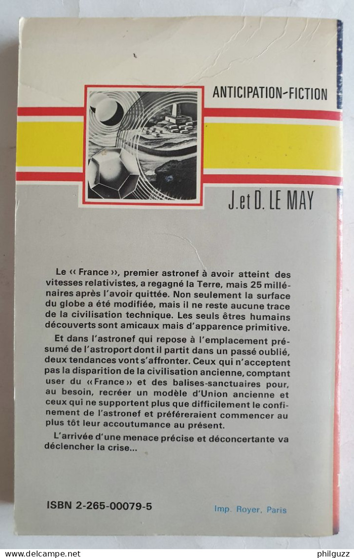 LIVRE FLEUVE NOIR 729 J D LE MAY PLUS JAMAIS LE FRANCE 1976 - Fleuve Noir