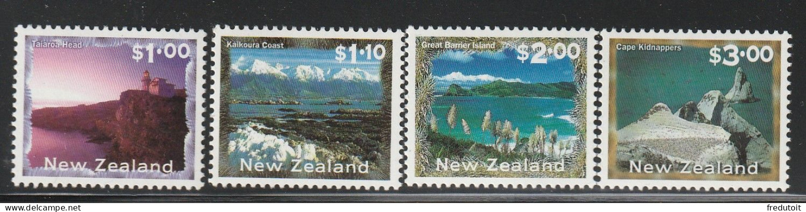 NOUVELLE ZELANDE - N°1749/52 ** (2000) Série Courante : Paysages - Unused Stamps