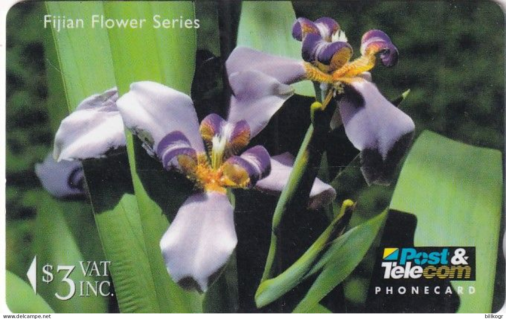 FIJI ISL.(GPT) - Fijian Flowers/Day Iris, CN : 12FJB/B, Used - Fiji