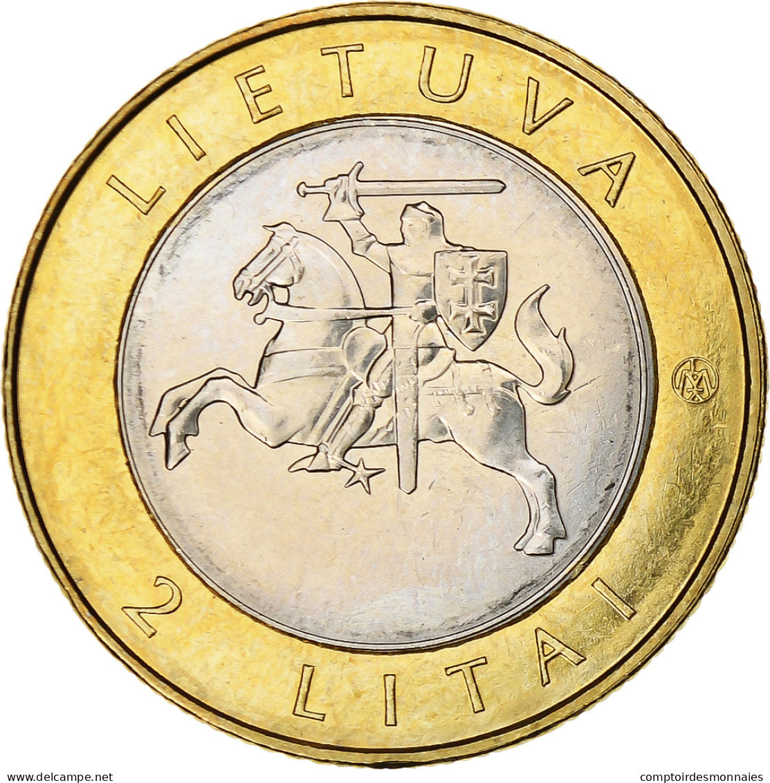 Lituanie, 2 Litai, 2013, Puntukas, Bimétallique, SUP, KM:112 - Lituanie