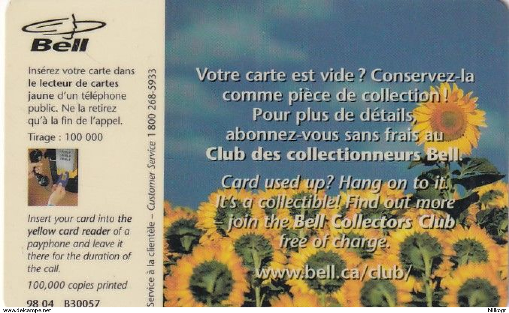 CANADA - Sunflower, 04/98, Used - Kanada