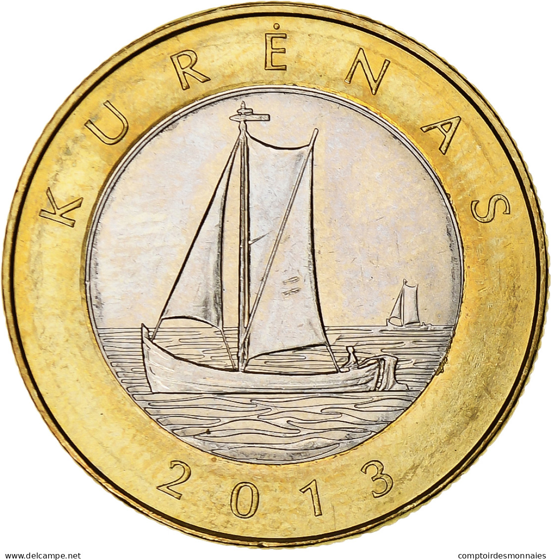 Lituanie, 2 Litai, 2013, Kurenas, Bimétallique, SPL, KM:112 - Lithuania